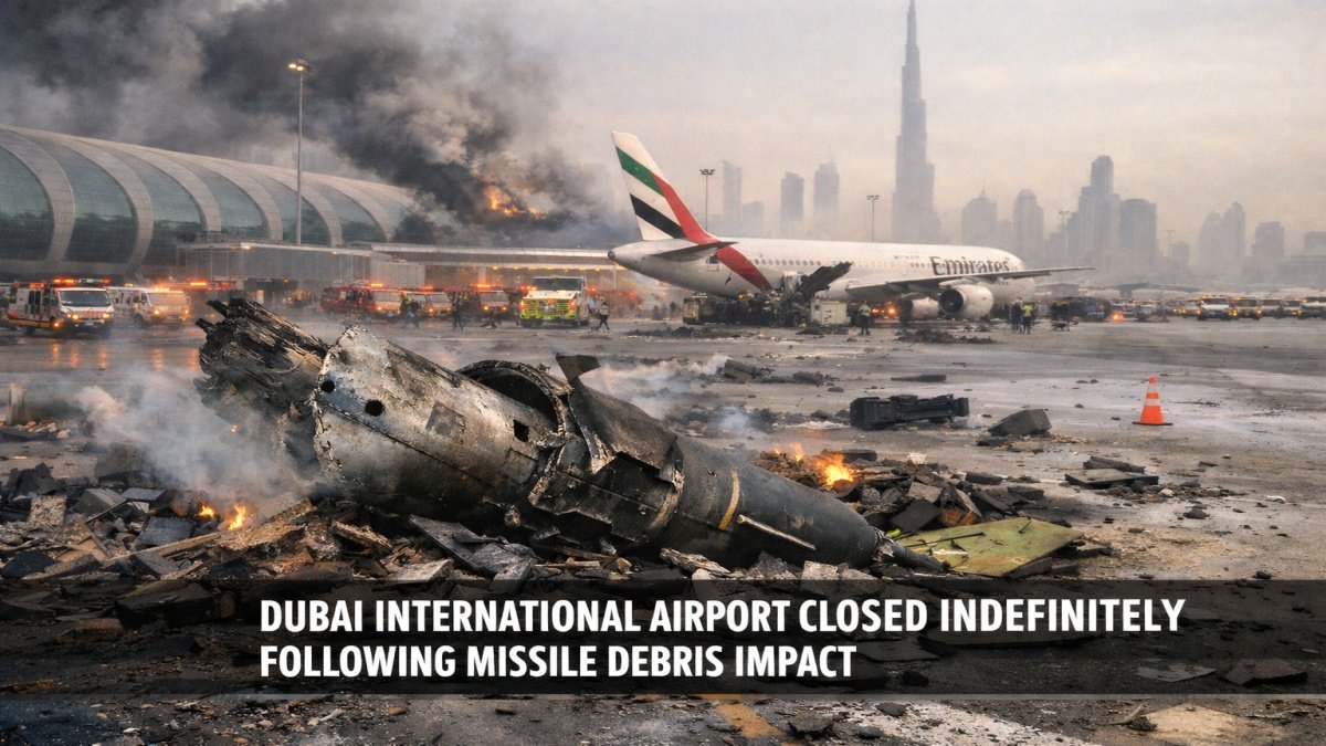 Dubai International Airport Closed Indefinitely Following Missile Debris Impact