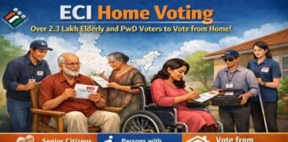 ECI Home Voting, Over 2.3 Lakh Elderly and PwD Voters to Vote from Home ECI Home Voting