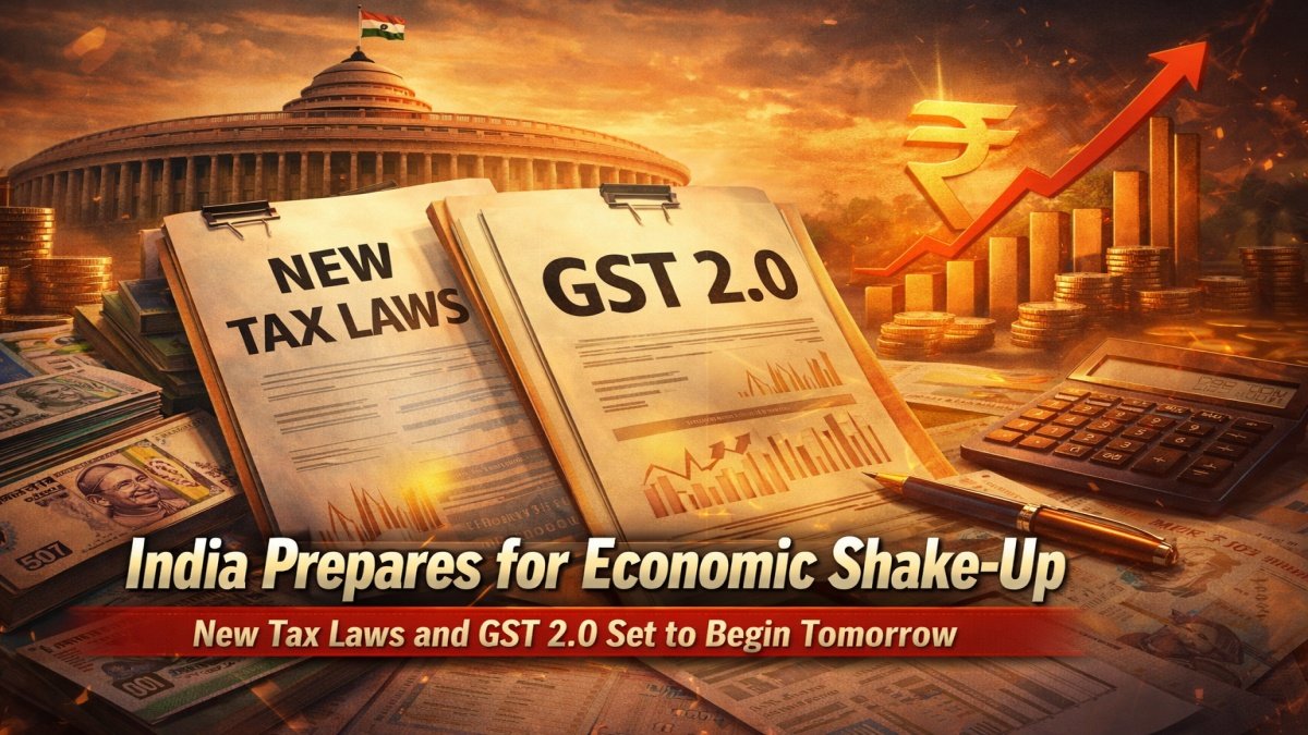 India’s Economic Overhaul, New Tax Laws and GST 2.0 Begin Tomorrow