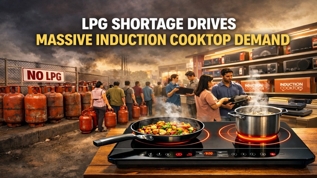 LPG Shortage Drives Massive Induction Cooktop Demand in India