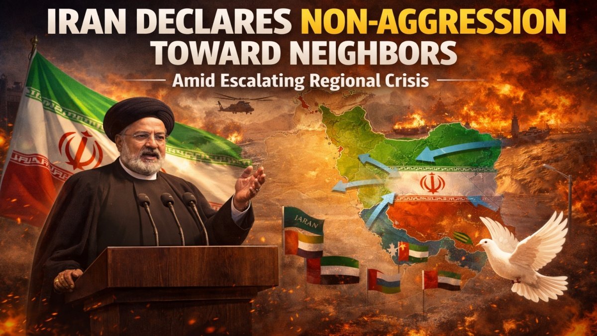 Iran Declares Non-Aggression Toward Neighbors Amid Regional Crisis