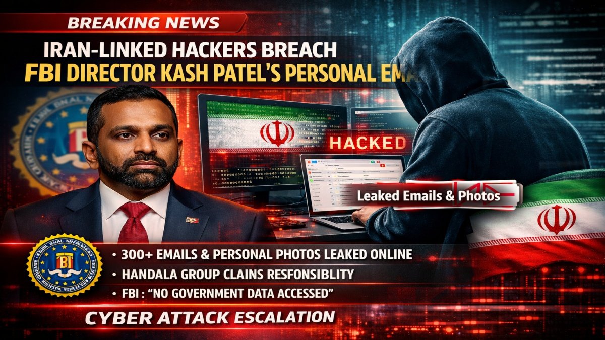 Iran-Linked Hackers Breach FBI Director Kash Patel’s Personal Email