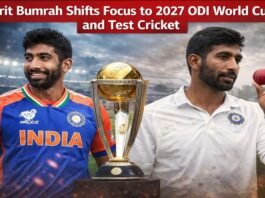 Jasprit Bumrah Shifts Focus to 2027 ODI World Cup and Test Cricket Jasprit Bumrah Shifts Focus to 2027 ODI World Cup and Test Cricket