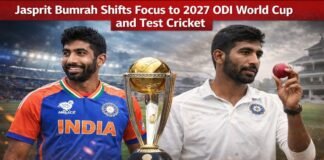Jasprit Bumrah Shifts Focus to 2027 ODI World Cup and Test Cricket