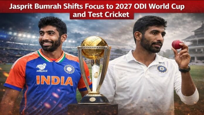 Jasprit Bumrah Shifts Focus to 2027 ODI World Cup and Test Cricket