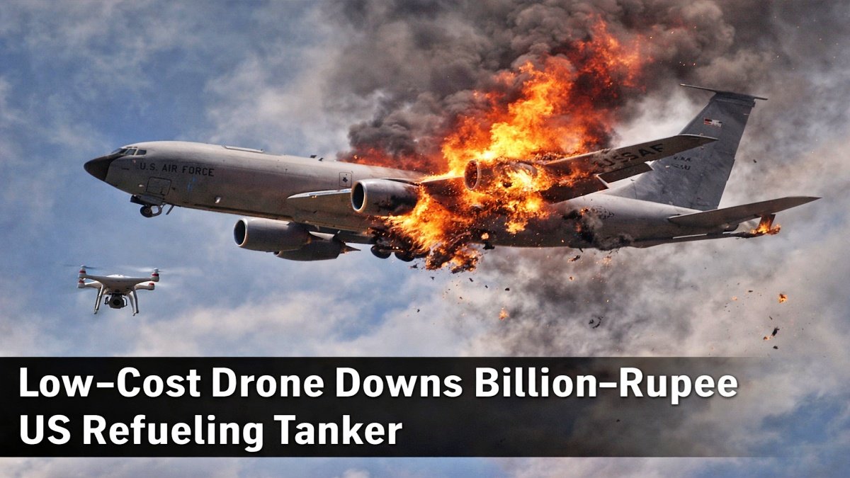 Asymmetric Strike: Low-Cost Drone Downs Billion-Rupee US Refueling Tanker
