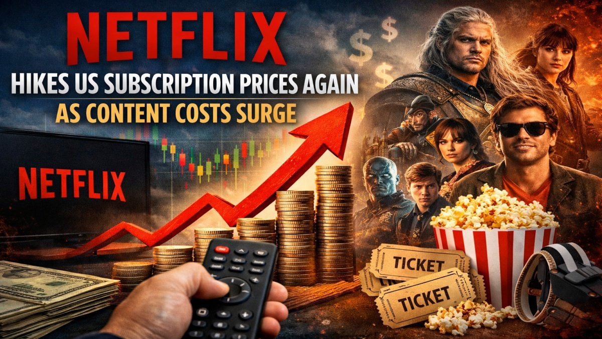 Netflix Hikes US Subscription Prices Again as Content Costs Surge