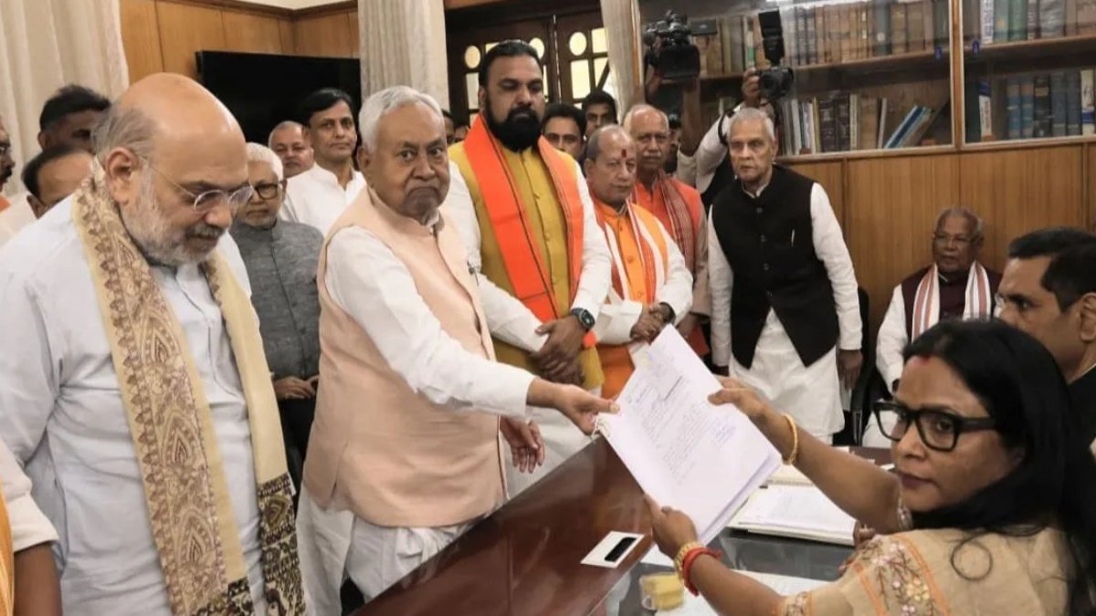 Nitish Kumar Files Rajya Sabha Nomination
