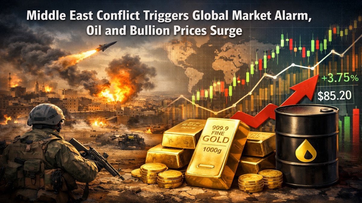 Middle East Conflict Triggers Global Market Alarm, Oil and Bullion Prices Surge