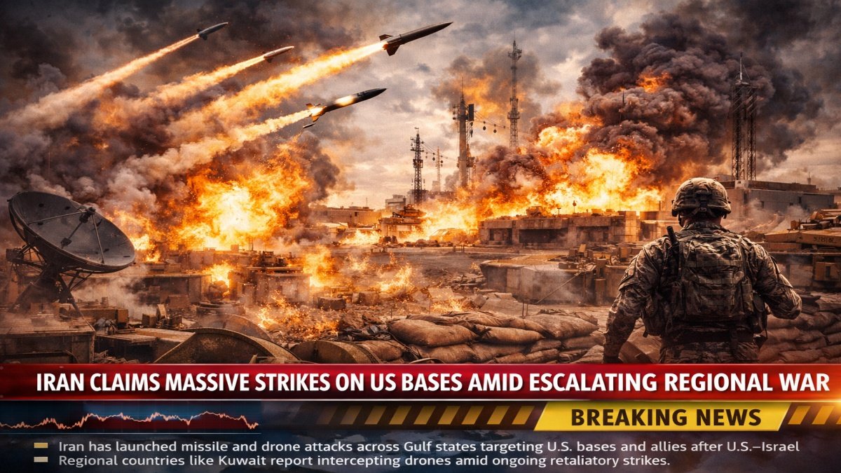 Iran Claims Massive Strikes on US Bases Amid Escalating Regional War