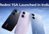 Redmi 15A Launched in India