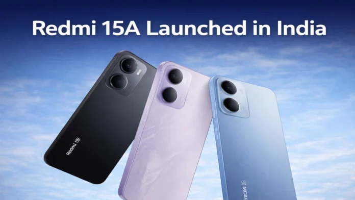 Redmi 15A Launched in India