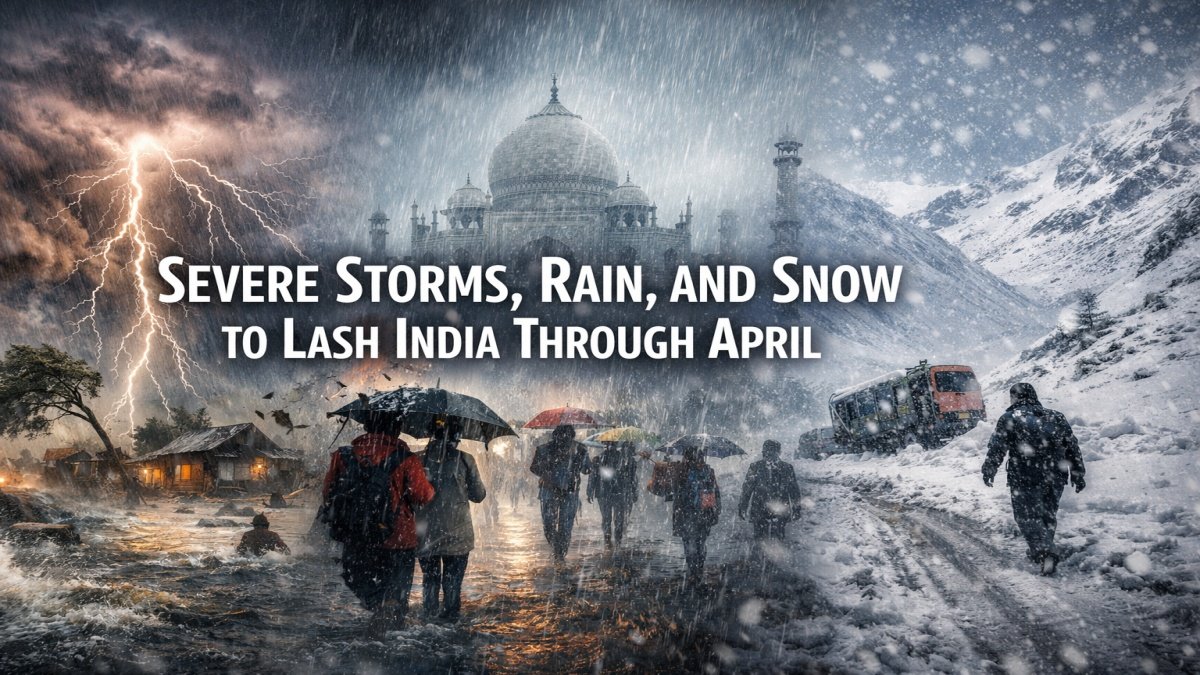 IMD Issues Yellow Alert: Severe Storms, Rain, and Snow to Lash India Through April