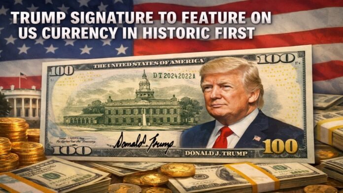 Trump Signature to Feature on US Currency in Historic First