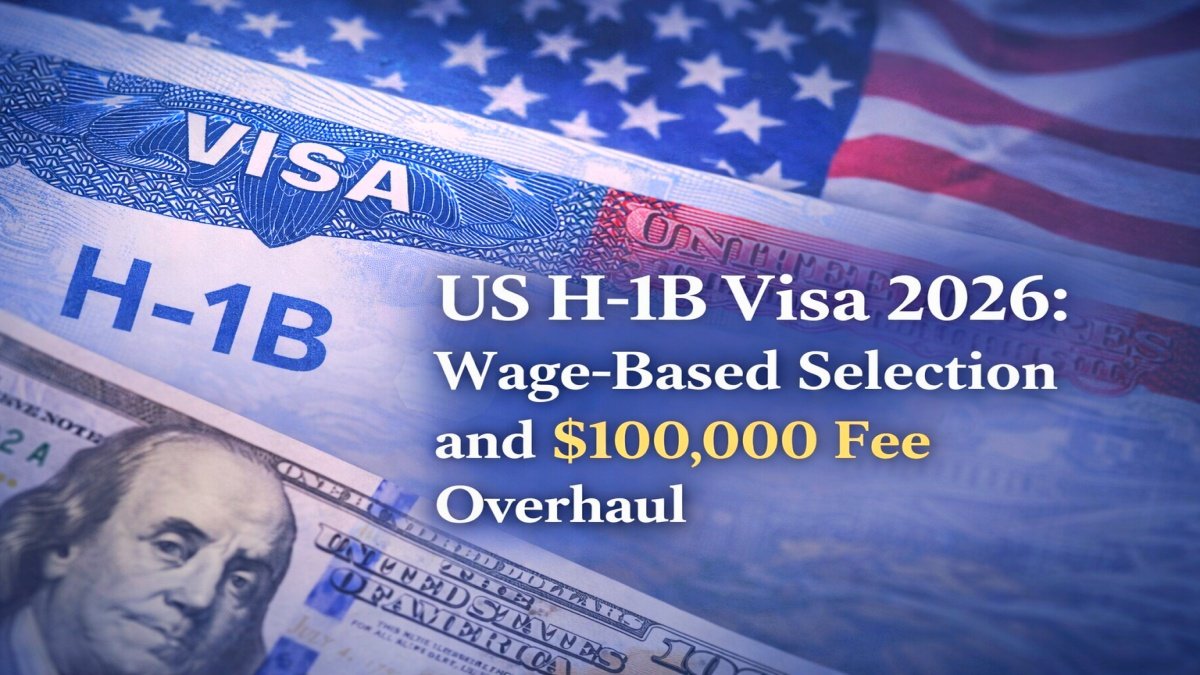 US H-1B Visa 2026: Wage-Based Selection and $100,000 Fee Overhaul