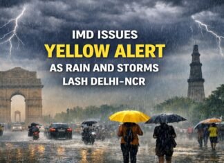 IMD Issues Yellow Alert as Rain and Storms Lash Delhi-NCR yellow alart