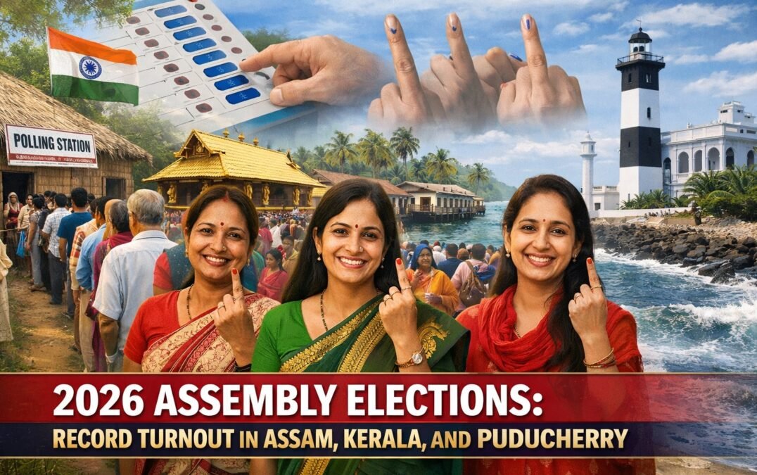 2026 Assembly Elections: Record Turnout in Assam, Kerala, and Puducherry