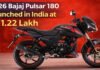 2026 Bajaj Pulsar 180 Launched in India