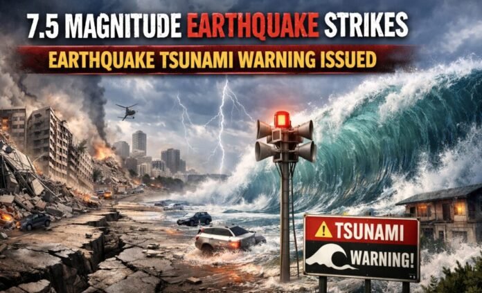 7.5 Magnitude Earthquake Strikes Northern Japan