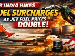 Air India Hikes Fuel Surcharges