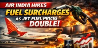 Air India Hikes Fuel Surcharges