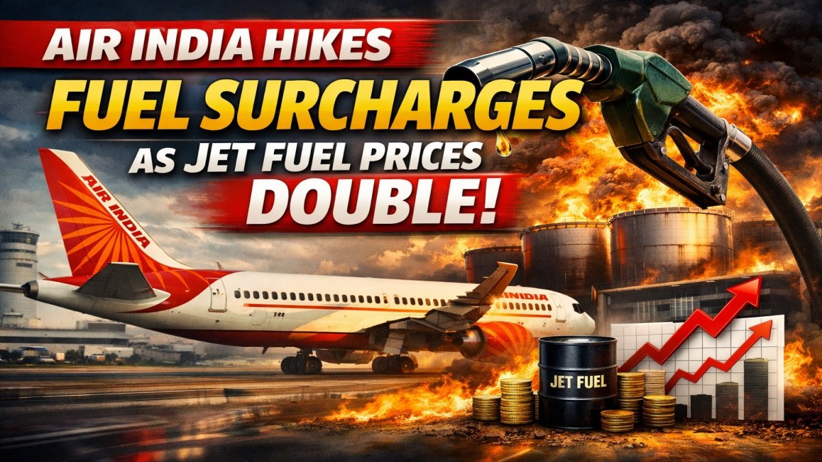Air India Hikes Fuel Surcharges as Jet Fuel Prices Double