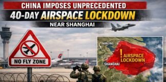Airspace Lockdown Near Shanghai