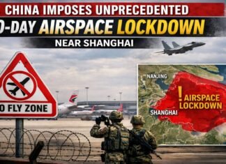 Airspace Lockdown Near Shanghai