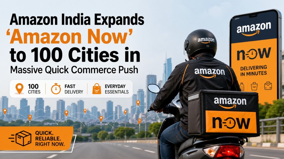 Amazon India Expands ‘Amazon Now’ to 100 Cities in Massive Quick Commerce Push