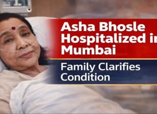 Asha Bhosle Hospitalized in Mumbai