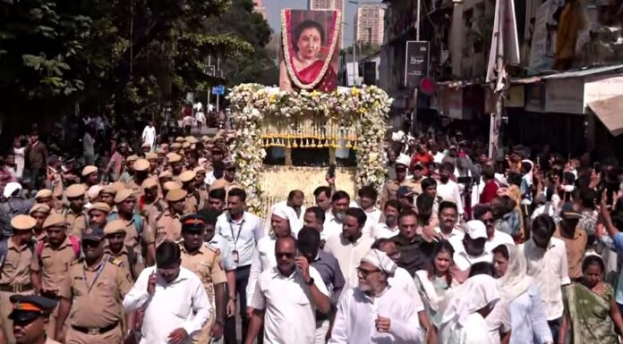 Asha Bhosle Laid to Rest