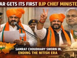 Bihar Gets Its First BJP Chief Minister: Samrat Choudhary Sworn In, Ending the Nitish Era Bihar Gets Its First BJP Chief Minister