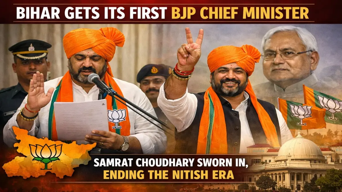 Bihar Gets Its First BJP Chief Minister: Samrat Choudhary Sworn In, Ending the Nitish Era