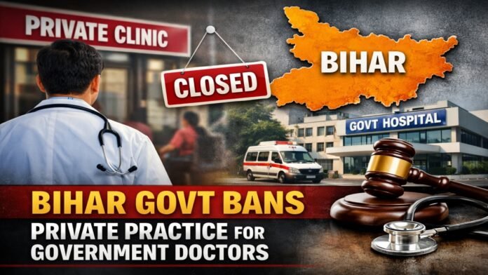 Bihar Govt Bans Private Practice for Doctors Bihar Govt Bans Private Practice for Doctors