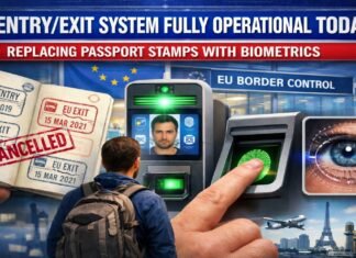 EU Entry-Exit System Fully Operational Today, Replacing Passport Stamps with Biometrics EU Entry,Exit System Fully Operational