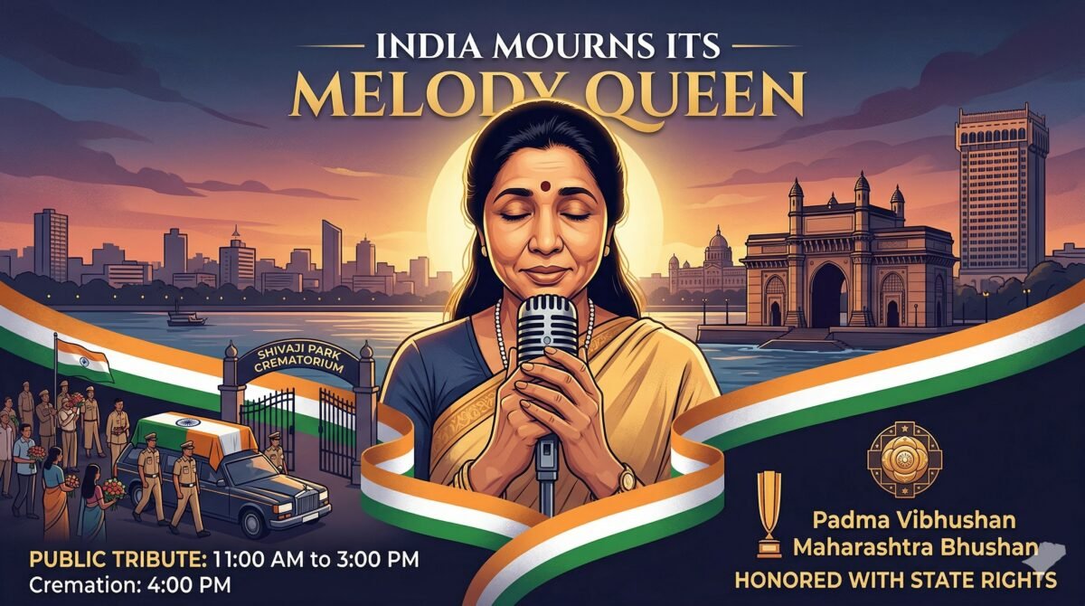 Final Tributes for Asha Bhosle | PalPal News Hub | Latest National, Technology, and Astrology News Final Tributes for Asha Bhosle