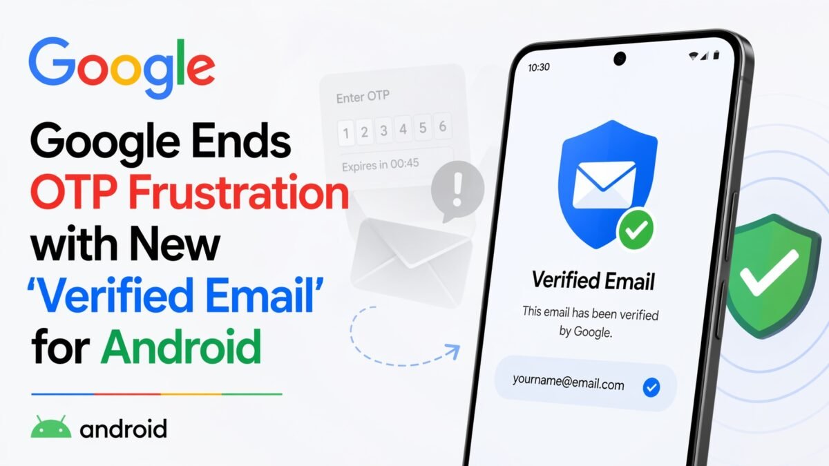 Google Ends OTP Frustration with New ‘Verified Email’ for Android