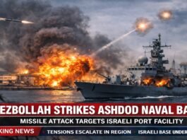 Hezbollah Strikes Ashdod Naval Base