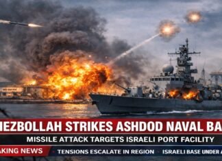 Hezbollah Strikes Ashdod Naval Base as Islamabad Peace Talks Begin Hezbollah Strikes Ashdod Naval Base