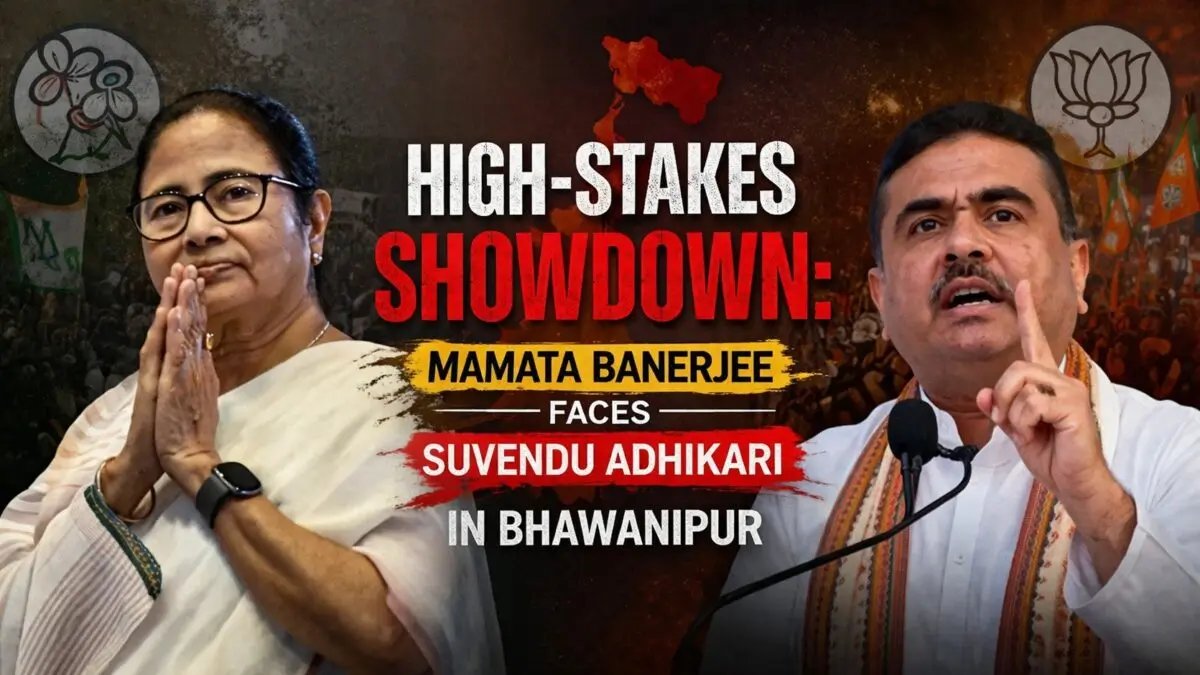 High-Stakes Showdown: Mamata Banerjee Faces Suvendu Adhikari in Bhawanipur