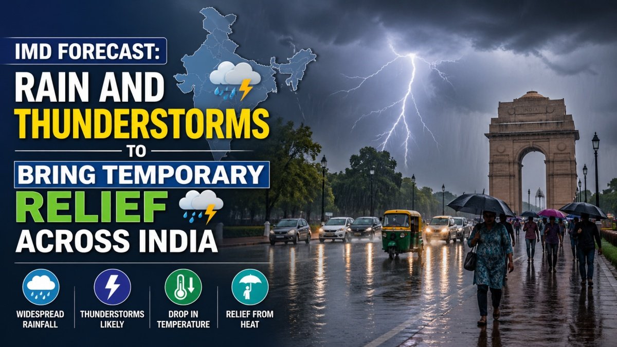 IMD Forecast: Rain and Thunderstorms to Bring Temporary Relief Across India
