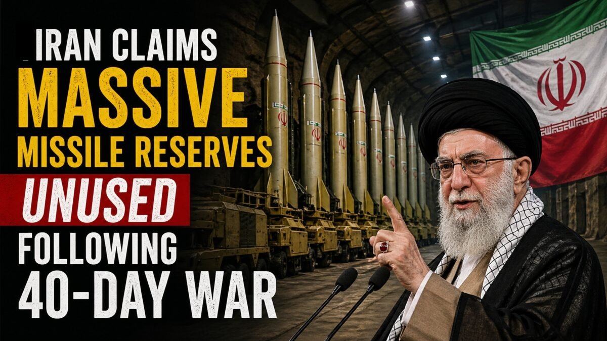 Iran Claims Massive Missile Reserves Unused Following 40-Day War
