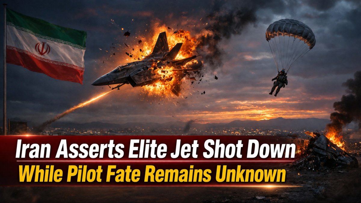 Iran Asserts Elite Jet Shot Down While Pilot Fate Remains Unknown