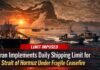 Iran Implements Daily Shipping Limit