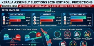 Kerala as Exit Polls
