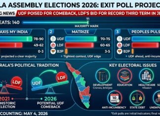 Kerala as Exit Polls