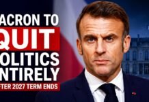 Macron to Quit Politics