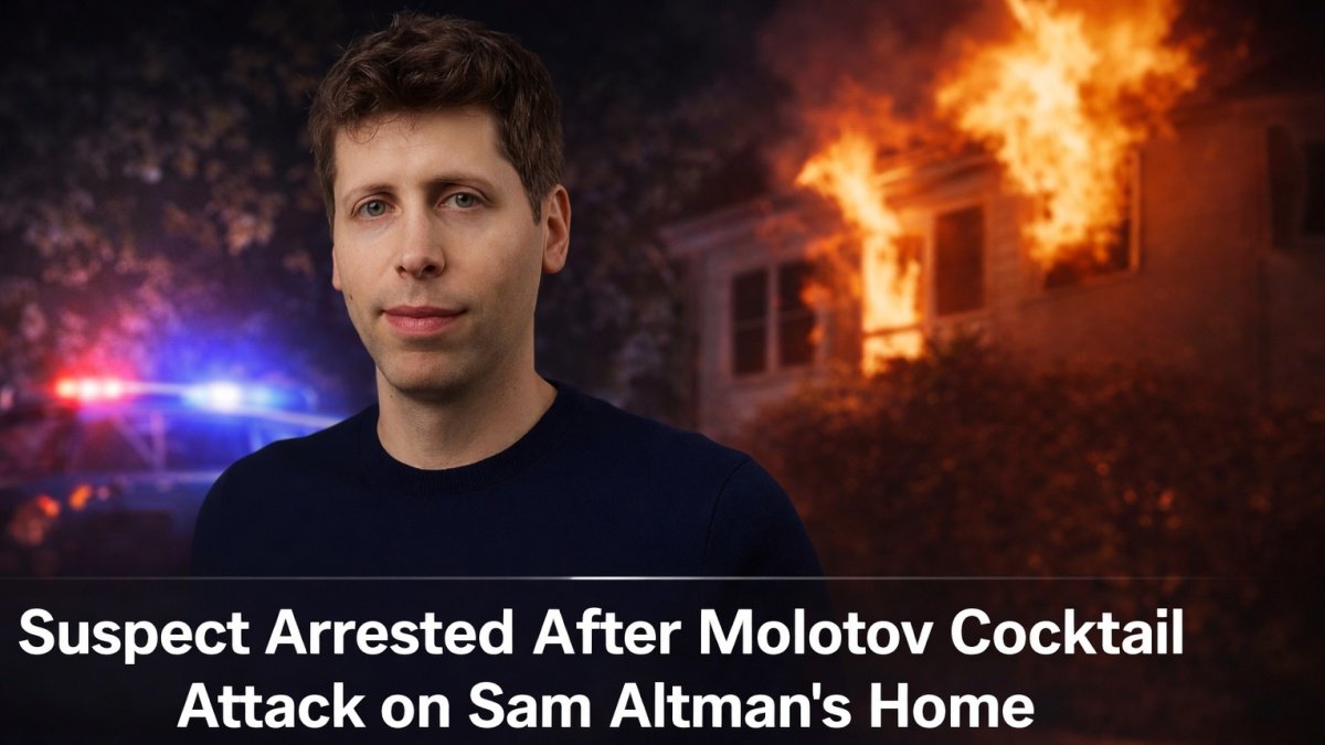 Molotov Cocktail Attack on Sam Altman's Home | PalPal News Hub | Latest National, Technology, and Astrology News Molotov Cocktail Attack on Sam Altman's Home