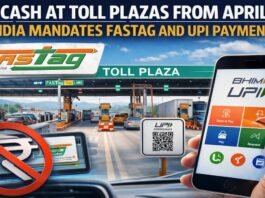 No Cash at Toll Plazas From April 10