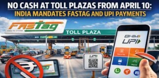 No Cash at Toll Plazas From April 10